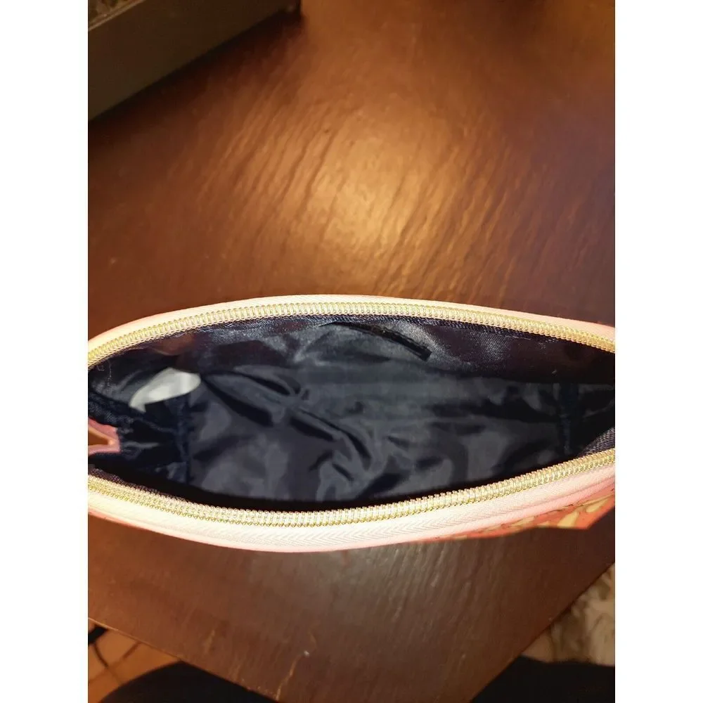 NEW! Clementine & Jane Cosmetics Bag With Shoe Design Pink, White, Tan, Blk $28